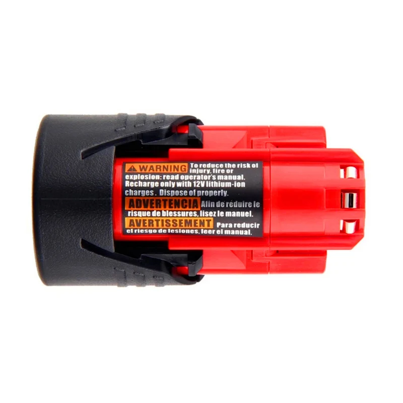 2 pieces 12V 3000mAh Li-Ion battery for Milwaukee M12 48-11-2401, 48-11-2402, 48-11-2420, 48-11-2440 ,48-11-2460