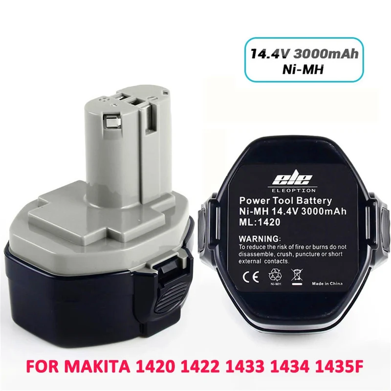 14.4V 3000mAh battery for Makita 1420 1422 1433 1434 1435F 193158-3