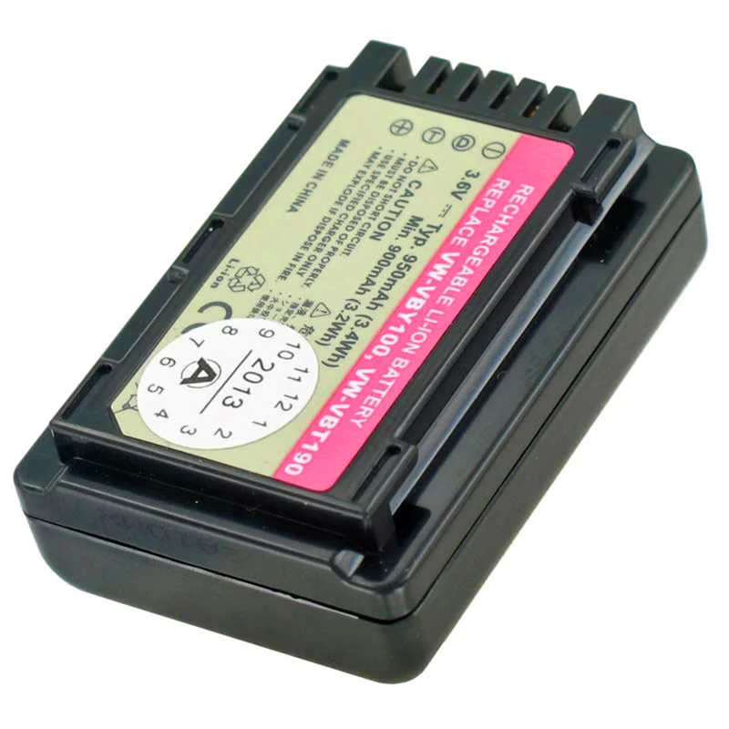 3.7v 850mah Lithium-Ion battery for Panasonic cameras HC-V110, HC-V110GK, HC-V110K, HC-V110P