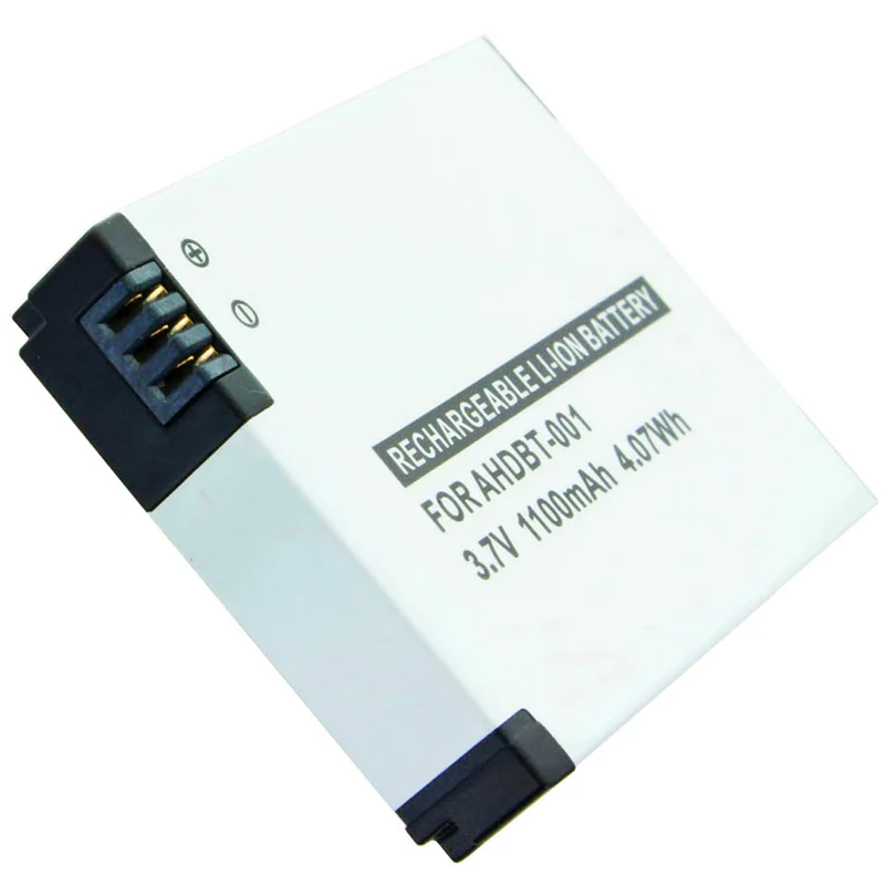 3.7v 1100mah for GoPro Hero, GoPro HD Hero, GoPro HD Hero 2