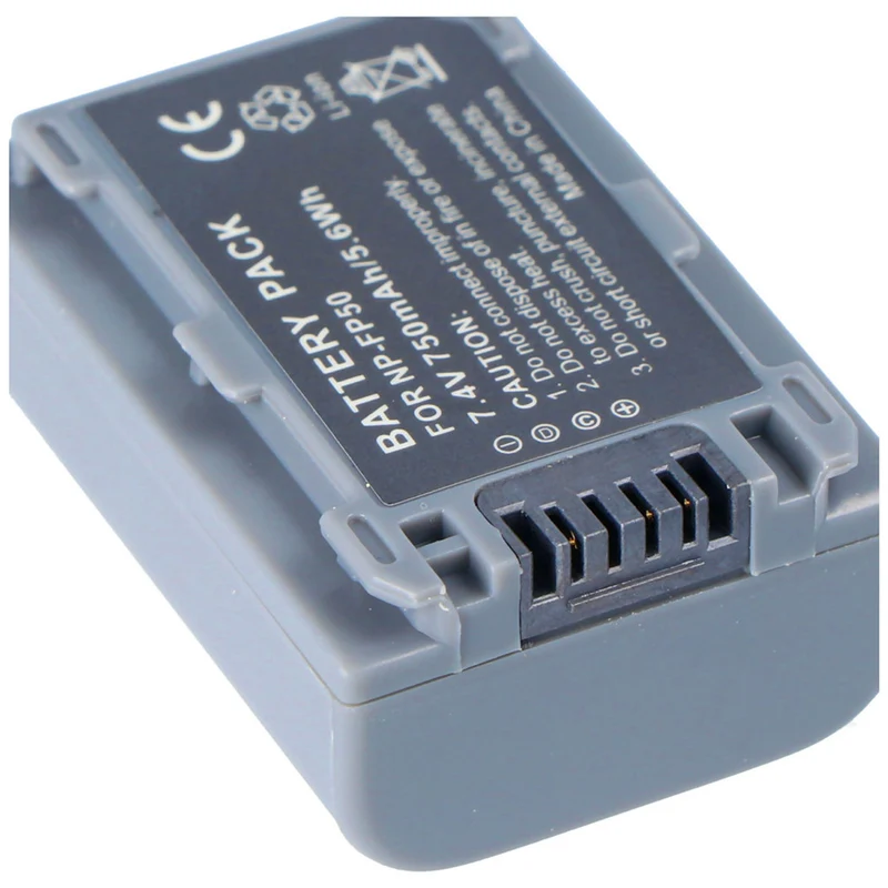 7.4v 750mah battery for Sony NP-FP30, Sony NP-FP40, Sony NP-FP50