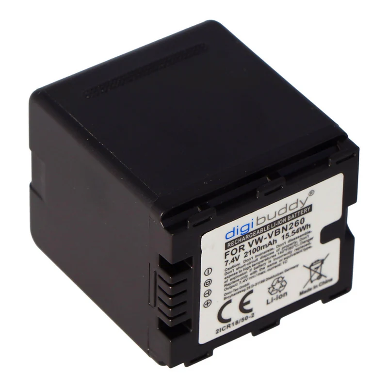 7.4v 2100mah batter for Panasonic VW-VBN130, VW-VBN130-K, VW-VBN260GK