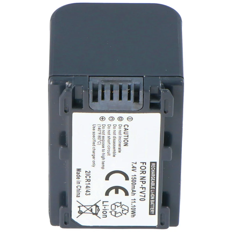 7.4v 1500mah battery for Sony NP-FV70 battery V-series, Sony NP-FV30, Sony NP-FV40