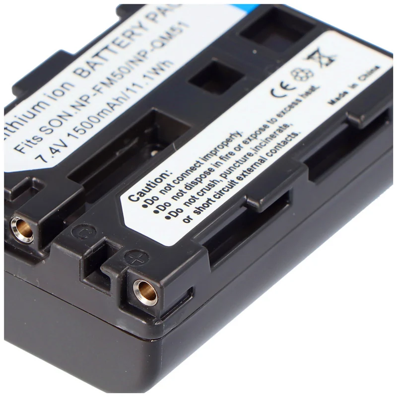 7.2v 1300mah battery for Sony NP-FM30, Sony NP-FM50, Sony NP-FM51