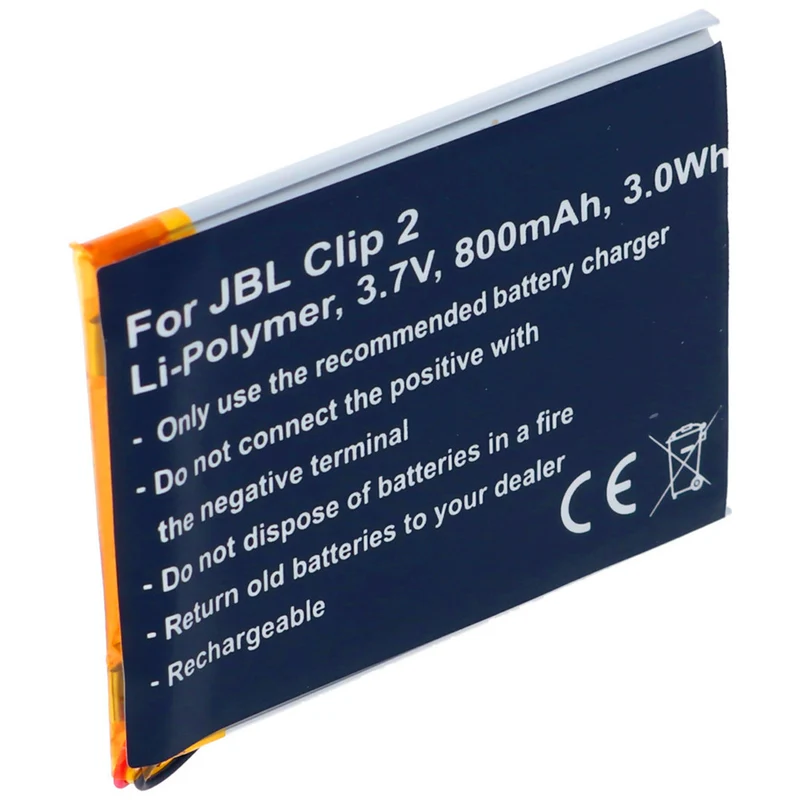 3.7V 800mAh 3.0Wh battery for JBL CLIP2BLKAM, P04405201