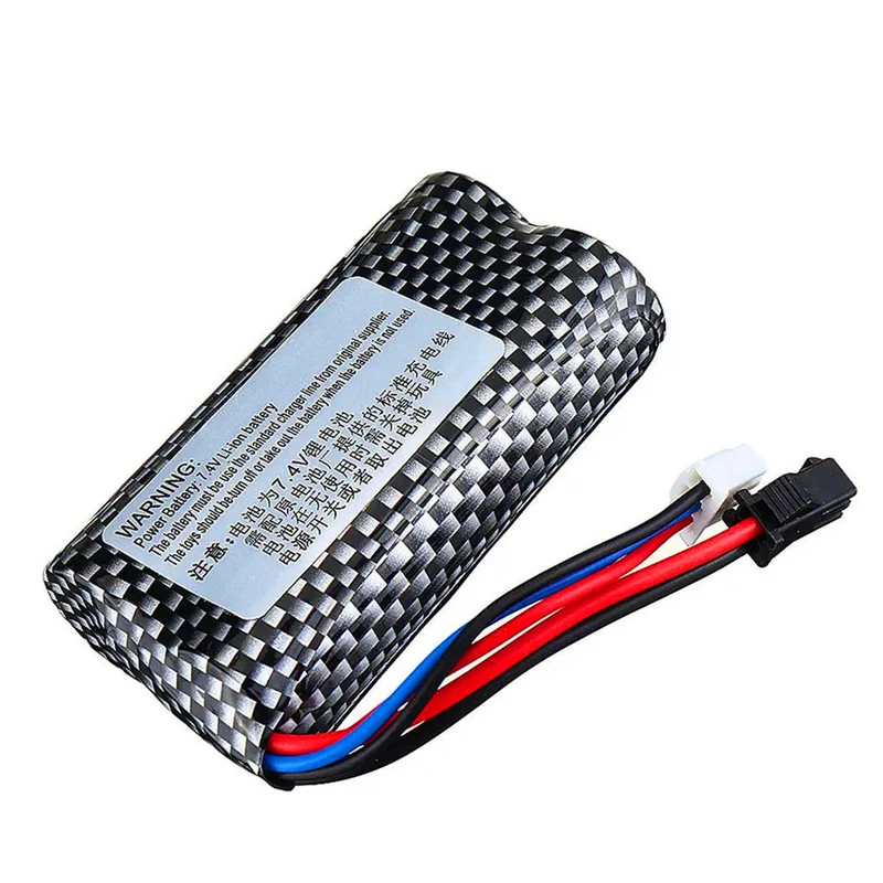 7.4V 1300 mAh Li-ion battery for WPL B1 B16 B24 B36 C1 C24 C34 JJRC Q60 Q61 Q65 MN 90 RC car
