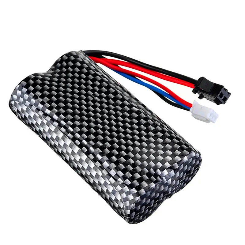 7.4V 1300 mAh Li-ion battery for WPL B1 B16 B24 B36 C1 C24 C34 JJRC Q60 Q61 Q65 MN 90 RC car