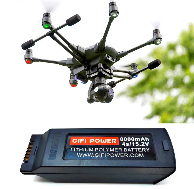 Upgrade 15.2V 8000mAh LiPo Battery for Yuneec Typhoon H3 RC Drone Airplane Helicopter Battery spare parts