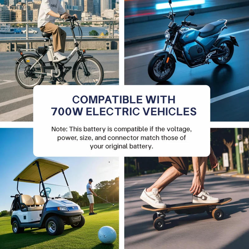 36V 7.8Ah 18650 battery 10S3P modified bicycles electric vehicles with PCB + 42V 2A charger
