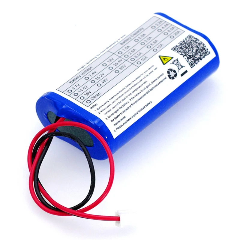 LiitoKala Lithium Battery Pack 3.7V 5200mah 18650 Fishing LED Light Bluetooth Speaker 4.2V Emergency DIY Batteries + 2P Plug
