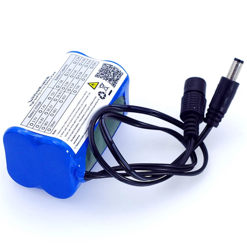 LiitoKala Protect Li-ion Battery 7.4V 5200mAh 8.4V 18650 bike lights Head lamp special battery pack DC 5.5 * 2.1mm