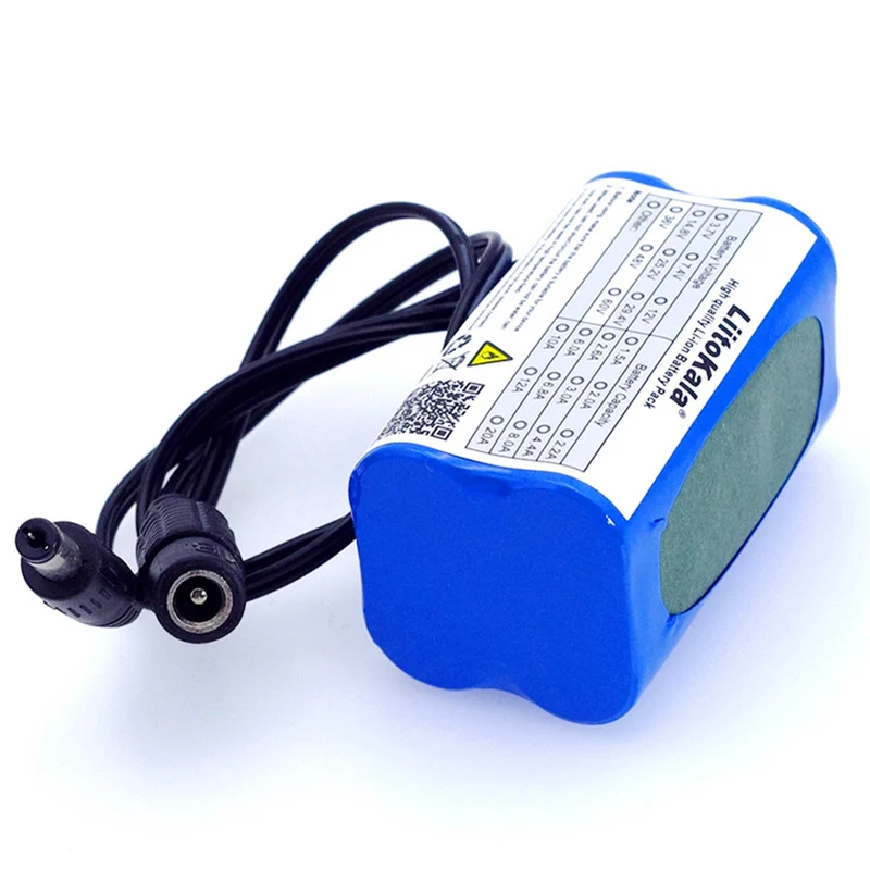 LiitoKala Protect Li-ion Battery 7.4V 5200mAh 8.4V 18650 bike lights Head lamp special battery pack DC 5.5 * 2.1mm