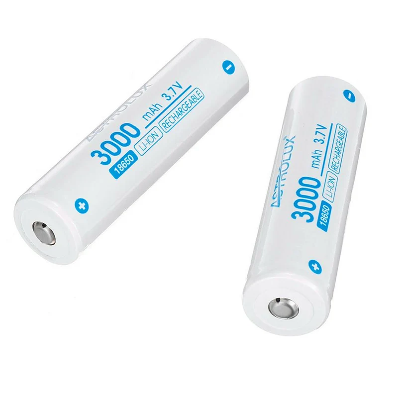 4pcs 3000 mAh 3.7 V 18650 unprotected Li-Ion battery Rechargeable lithium power cell 9.6 A high performance