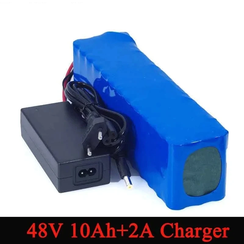 48v 10Ah 13S3P Battery Pack T Plug For 48V E-bike Electric Bicycle Scooter with BMS And US charger