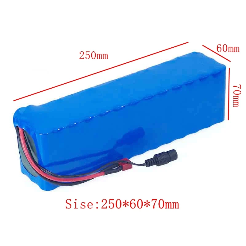 48v 10Ah 13S3P Battery Pack T Plug For 48V E-bike Electric Bicycle Scooter with BMS And US charger
