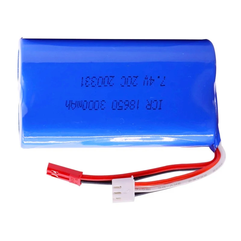 7.4V 3000mAh 2S 18650 lipo battery For Udi U12A Syma S033g Q1 H100 H101 H102 H103 FT009 rc boats model parts EL-2P / SM / JST / T Connector