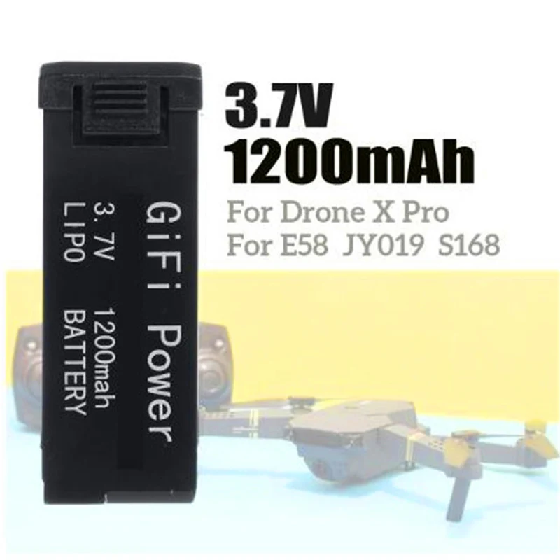 3.7V 1200mAh Replacement LiPo Battery For JY019 S168 E58 M68
