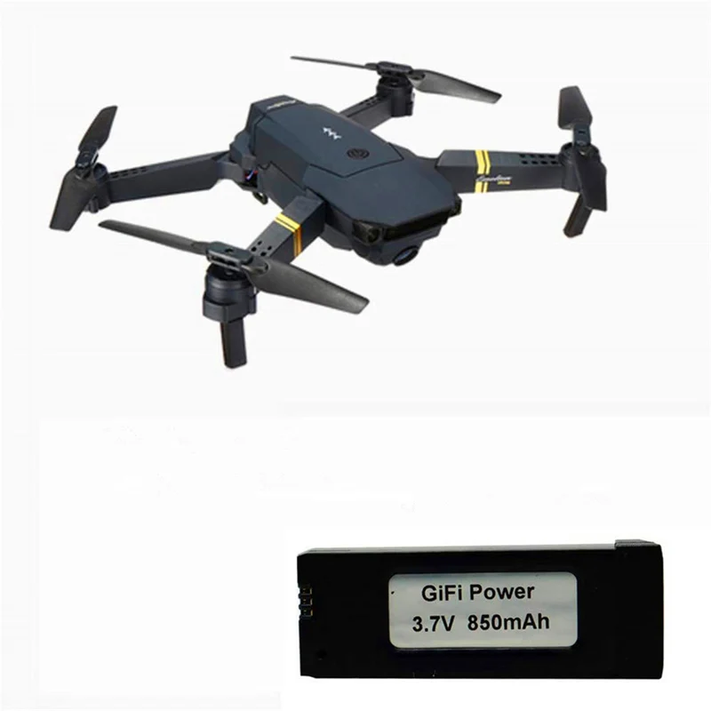2pcs 3.7 V 850 mAh LiPo battery for each E58 JY019 GD88 L800 S168 RC quadcopter drone battery with USB charger