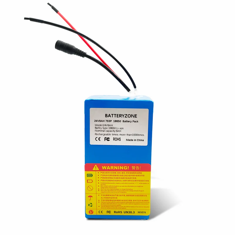 24V 6Ah 7S3P 18650 Battery 29.4V 6000mAh BMS Electric Bicycle Moped / Electric / Li ion battery Pack + 29.4V 2A Charger
