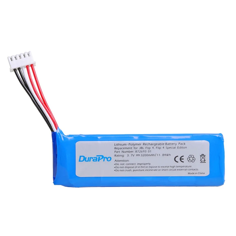 3.7 V 3200mAh battery GSP872693 for JBL speakers Flip 4, Flip 4 Special Edition