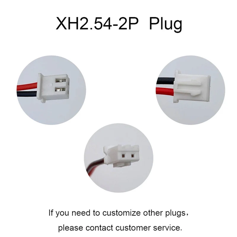 2PCS 3.7V 18650 Lithium Battery Packs 5200mAh Rechargeable Battery Fishing LED Light Bluetooth Speaker XH-2P Connector