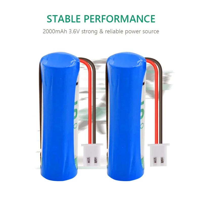 3.6V 14500 2000mAh Li-SOCl2 AA Size ER14505 Battery Cells For Mac Computer Remote Control Flashlight