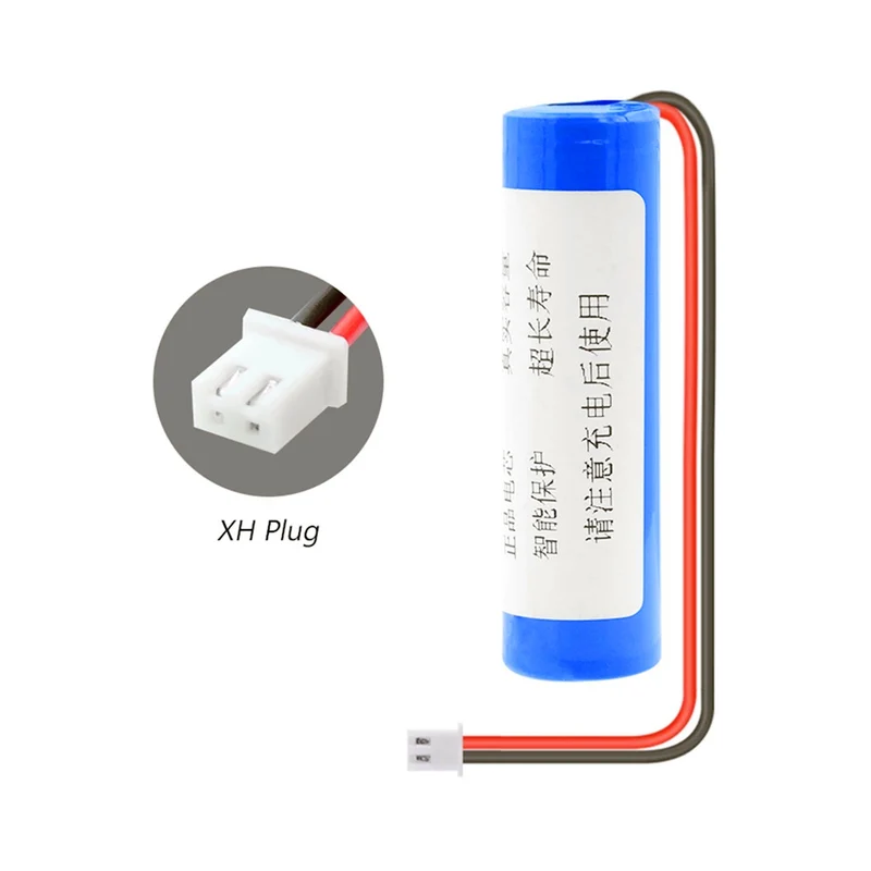 3.7V 3000mAh 18650 Li-ion Battery XH 2.54mm 2pin Connector For Rc Boot DIY Power Bank