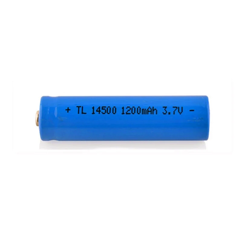 2 PIECES / LOT AA 14500 1200mah 3.7V lithium-ion rechargeable batteries