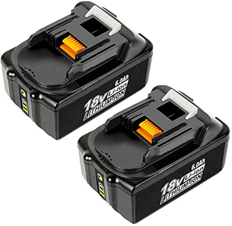 2 pieces 6.0Ah 18V lithium-ion battery BL1850B BL1860 BL BL1830 BL1840B 194205-3 LXT-400 with LED display