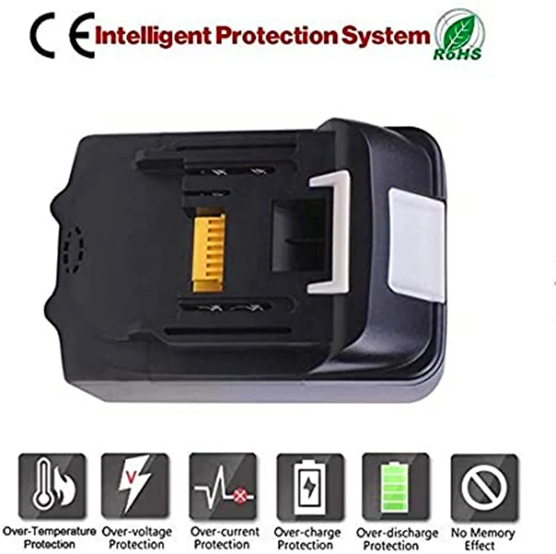 4 pieces BL1860 18V 6.0Ah Li-ion battery for Makita BL1850B BL1850 BL1860B BL1840