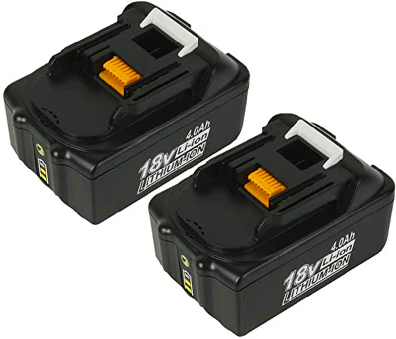 2 pieces 18V 4.0Ah Li-ion battery for Makita BL1840B BL1850B BL1850