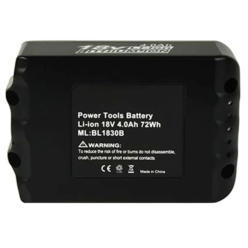 2 pieces 18V 4.0Ah Li-ion battery for Makita BL1840B BL1850B BL1850