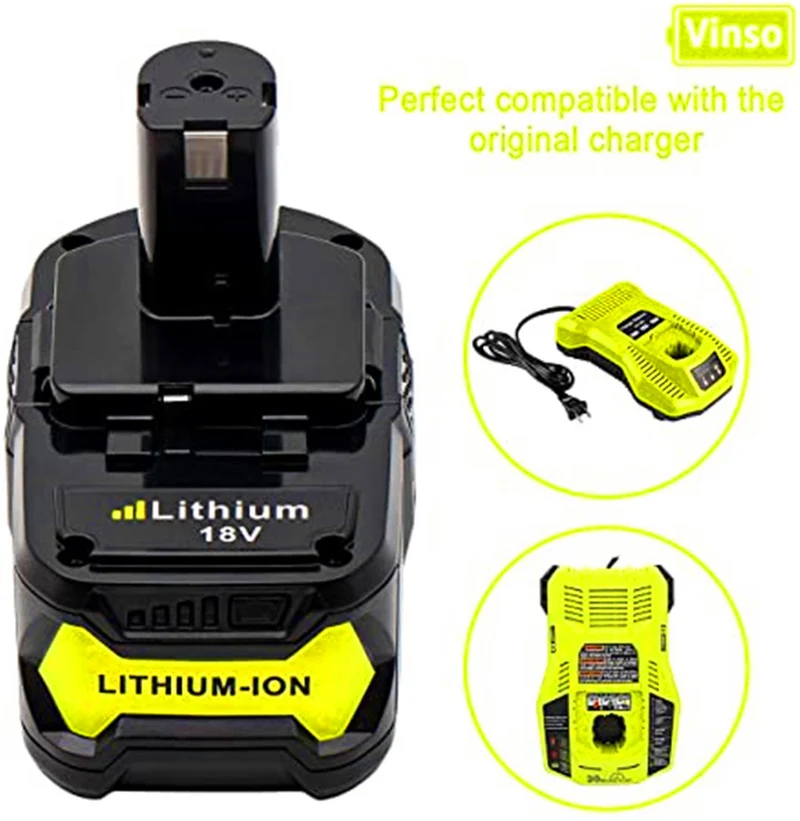 2 pieces 18V 6Ah lithium battery for Ryobi P108 RB18L50 RB18L40