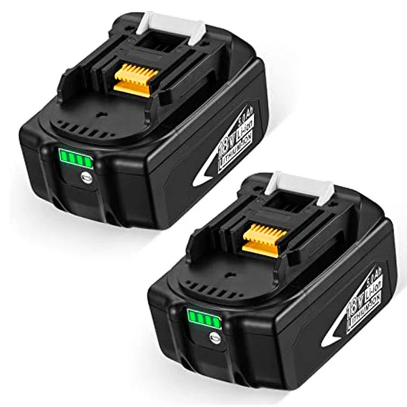 18V 5000mAh battery with LED display for Makita BL1830 BL1840BL1850 BL1860