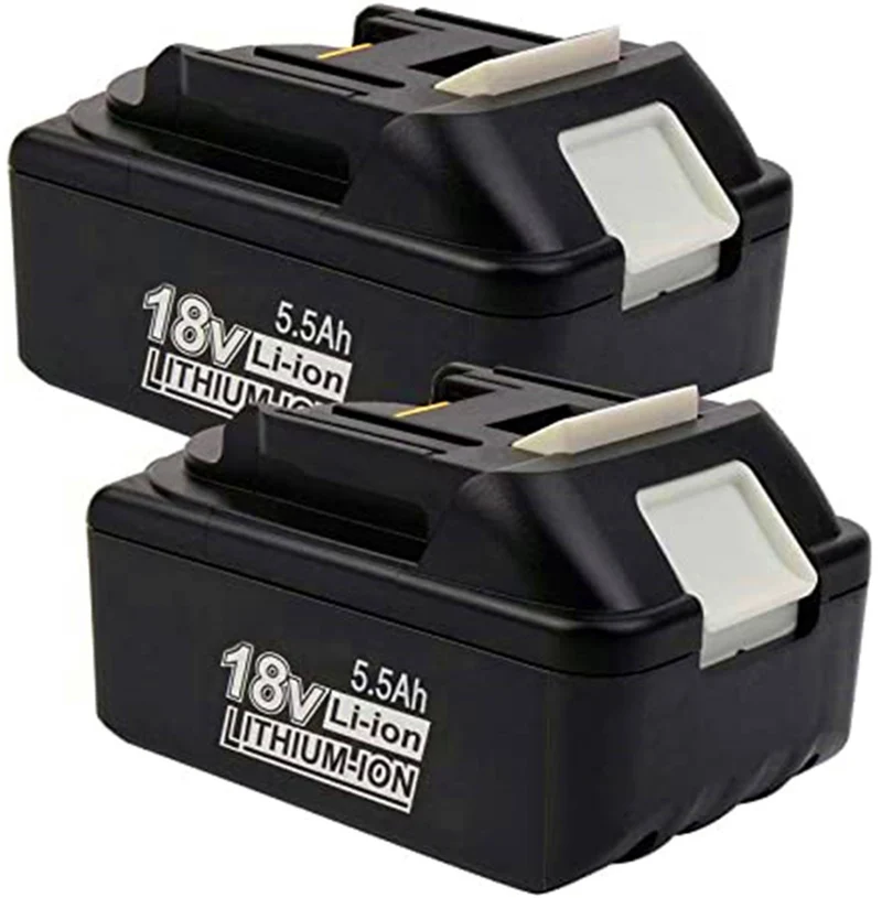 2 pieces 5.5 Ah BL1850 Li-ion battery for Makita 18V BL1850 BL1850B