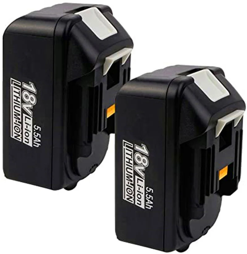 2 pieces 5.5 Ah BL1850 Li-ion battery for Makita 18V BL1850 BL1850B