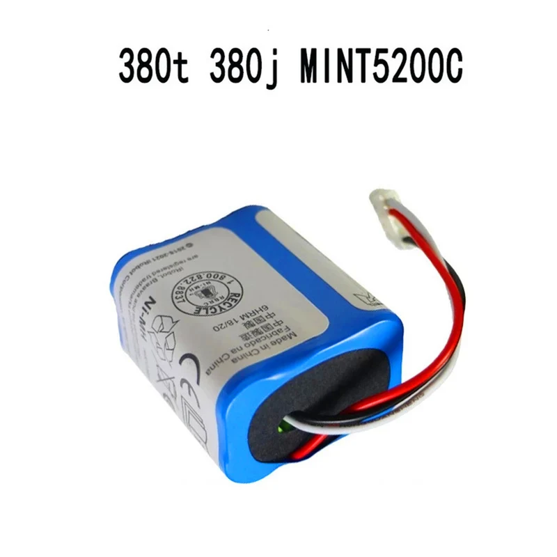 7.2 V 2500mAh Ni-MH battery for iRobot Roomba Braava 380 380T Mint 5200c