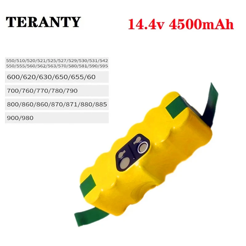 14.4V 4500mAh Ni-MH battery for iRobot Roomba 500 series vacuum cleaners 785