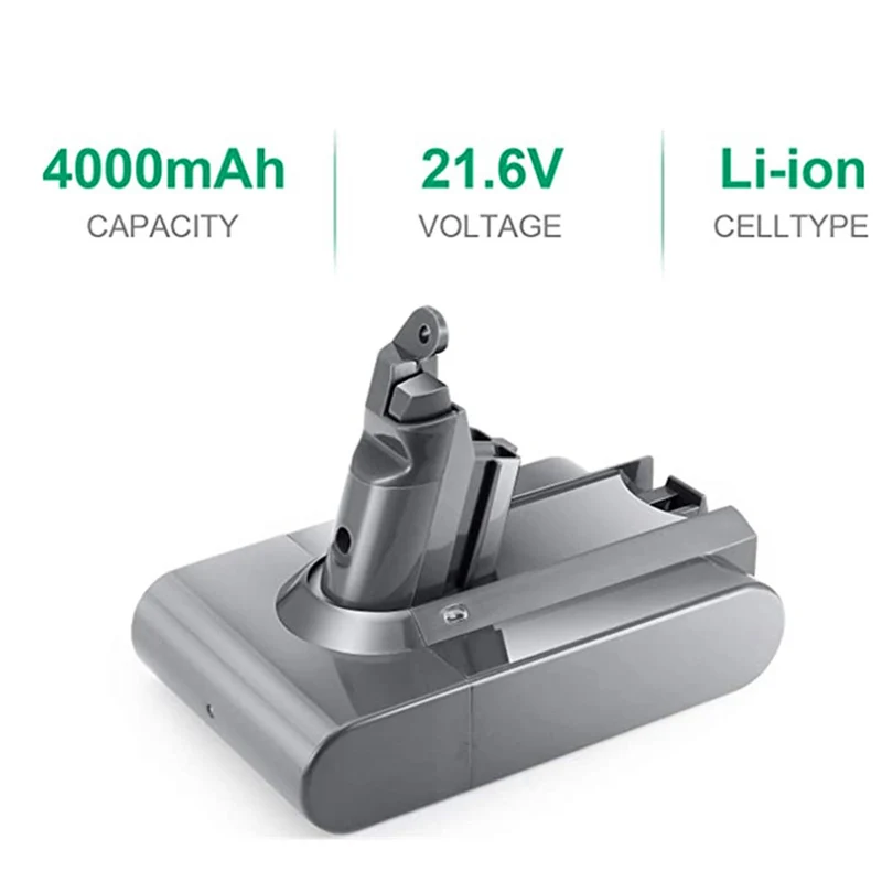 21.6V 4000mAh Li-Ion Battery for Dyson V6 DC58 DC74 Animal SV03 SV04 SV05 SV06 SV07 Vacuum Cleaner