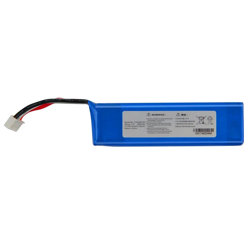 3.7V 6000mAh battery P763098 01A for JBL Link20 speakers