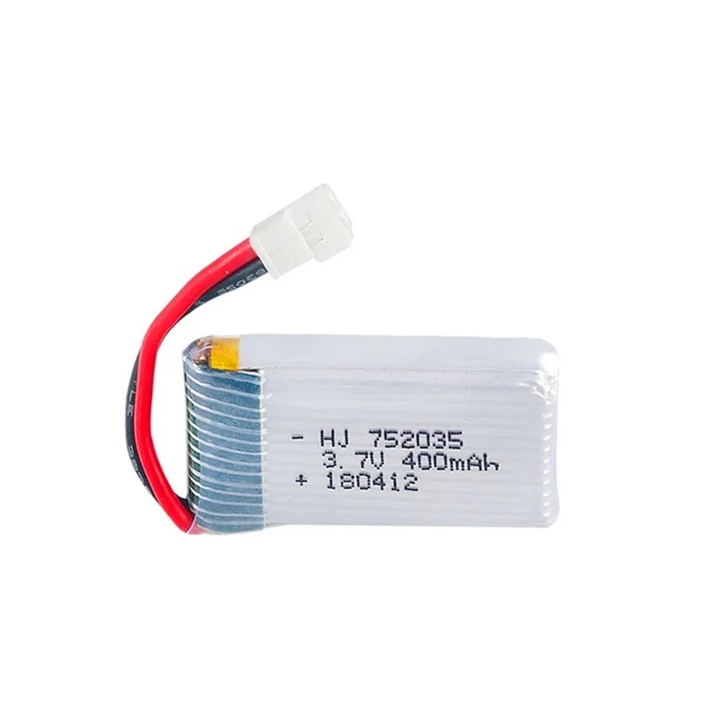 5pcs 3.7V 400mAh 35C Lipo Battery + Charger for E33C E33 U816A RC Quadcopter Drone