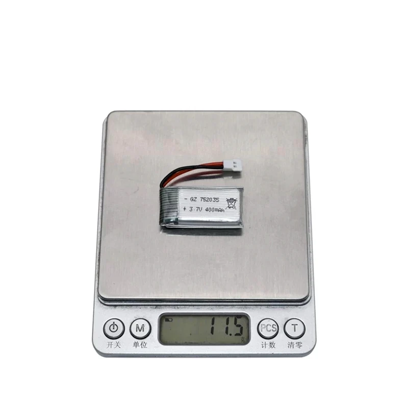 5pcs 3.7V 400mAh 35C Lipo Battery + Charger for E33C E33 U816A RC Quadcopter Drone