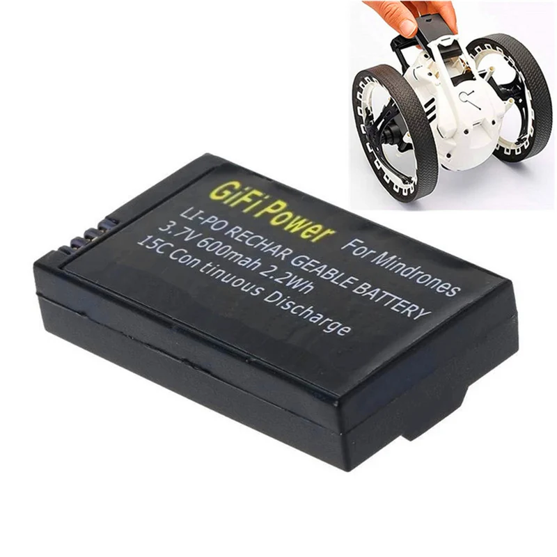 3.7v 600mAh Lipo Battery for Parrot Mini Drone Mambo, Jumping Sumo Rolling Spider RC Quadcopter