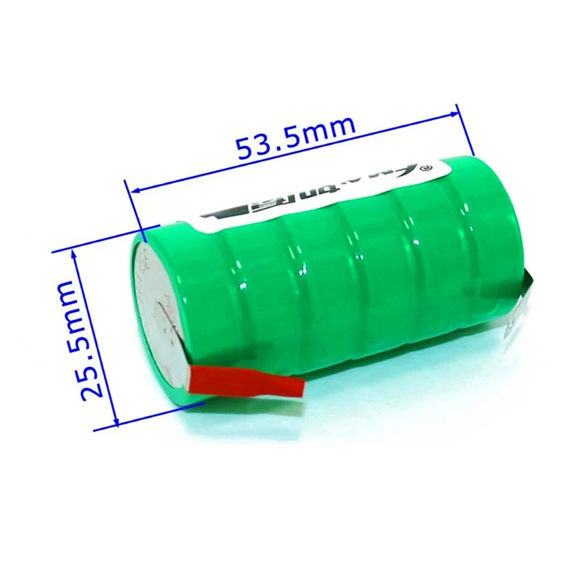 Car Alarm Electronic throat Battery Ni-Mh 7.2V 330mAh Button Rechargeable Cell 26 * 52mm