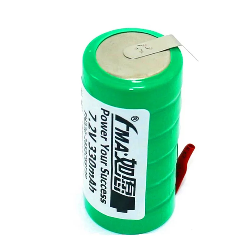 Car Alarm Electronic throat Battery Ni-Mh 7.2V 330mAh Button Rechargeable Cell 26 * 52mm