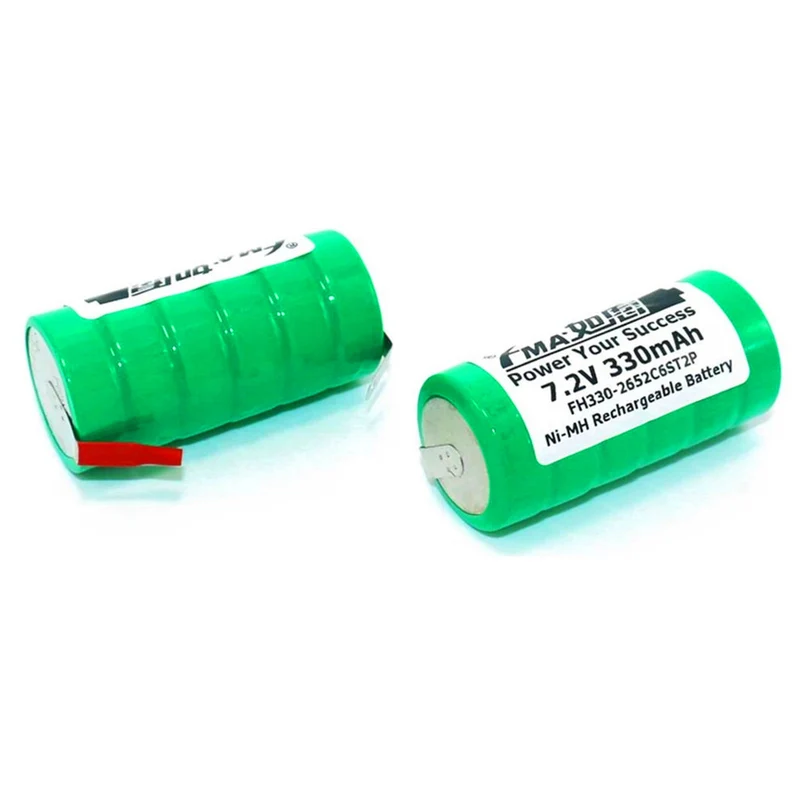 Car Alarm Electronic throat Battery Ni-Mh 7.2V 330mAh Button Rechargeable Cell 26 * 52mm