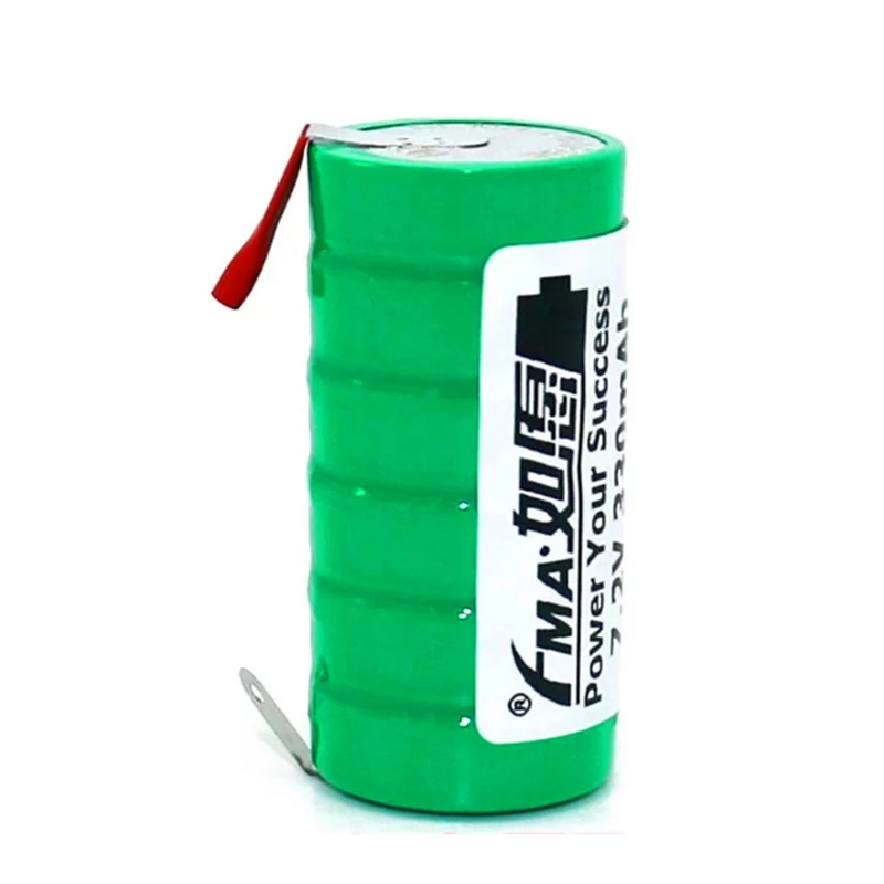 Car Alarm Electronic throat Battery Ni-Mh 7.2V 330mAh Button Rechargeable Cell 26 * 52mm
