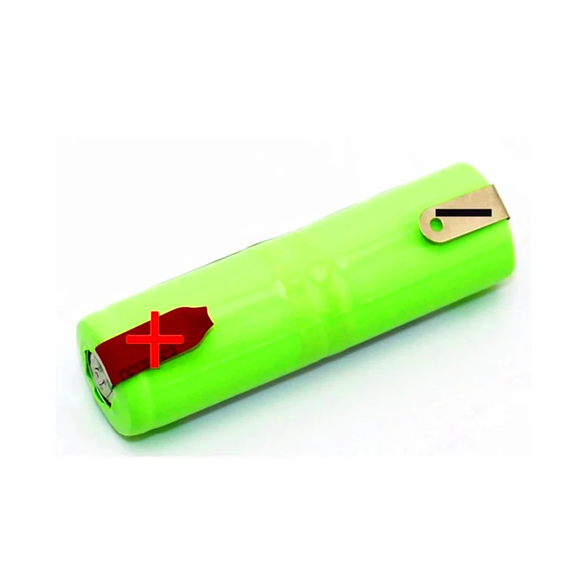Ni-mh 2.4 V 1300mAh battery w / tabs for toothbrush Braun OralB razor 17290C2SL 17x56mm