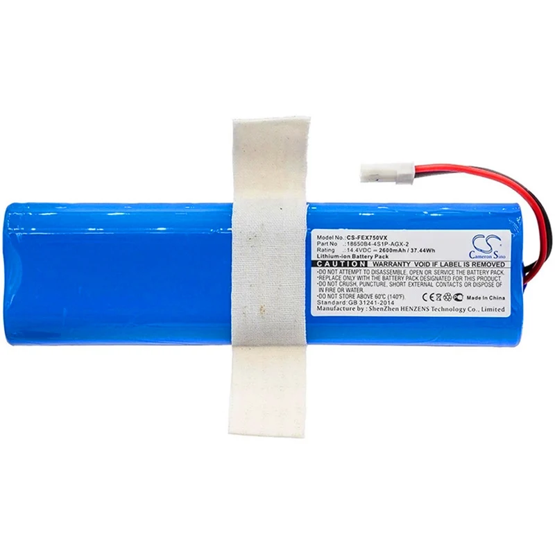 Cameron Sino 2600mAh battery 18650B4-4S1P-AGX-2 for ILIFE V3s Pro, V50, V5s Pro, V8s, X750