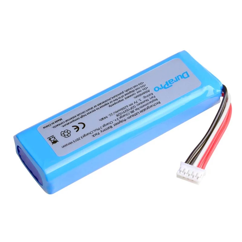 2 pieces DuraPro 6200mAh battery for charge 2 + / charge 2 plus / charge 3 (2015 version) speaker GSP1029102R
